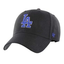 Czapka Z Daszkiem MVP Los Angeles Dodgers. Czarne czapki z daszkiem 47 Brand, bez wzorów. Za 142.99 zł.