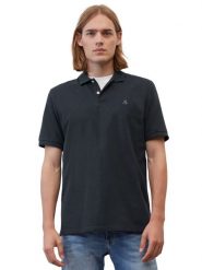 Marc O'Polo Polo B21223053092 Niebieski Regular Fit. Niebieskie koszulki polo Marc O'Polo, l, bez wzorów, z bawełny, bez kołnierzyka, bez ramiączek. Za 169.99 zł.