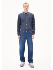 Armedangels Dżinsy "Aary" - Straight fit - w kolorze granatowym rozmiar: W29/L32. Niebieskie jeansy armedangels, l. Za 191.42 zł.