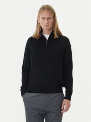 Calvin Klein Sweter LV04LD318G Czarny Regular Fit. Czarne swetry rozpinane CALVIN KLEIN, l, bez wzorów, z wełny, bez kołnierzyka, bez ramiączek. Za 539.99 zł.