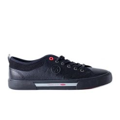 Czarne męskie trampki Cross Jeans. Czarne trampki m, bez wzorów, bez zapięcia. Za 139.02 zł.