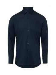 Olymp Level Five koszula biznesowa Mężczyźni Modern Fit Bawełna niebieski, 43. Niebieskie koszule OLYMP Level Five, m, bez wzorów, z bawełny, bez kołnierzyka, bez ramiączek. Za 279.95 zł.