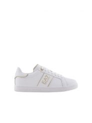 EA7 Emporio Armani Sneakersy X8X102 XK346 U447 Biały. Białe buty sportowe casual EA7 Emporio Armani, bez wzorów, ze skóry, bez zapięcia. Za 589.99 zł.