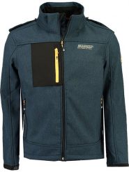 Geographical Norway Kurtka softshellowa "Torefact" w kolorze granatowym rozmiar: S. Niebieskie kurtki outdoor i hardshell Geographical Norway, s, bez wzorów, bez kaptura. Za 118.56 zł.