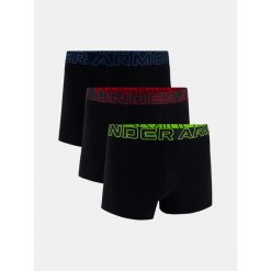 Bokserki męskie 3-pak Under Armour M Perf Cotton 3 cale Czarny Czarny 2xl. Czarne bokserki Under Armour, m, bez wzorów, z bawełny. Za 245.99 zł.