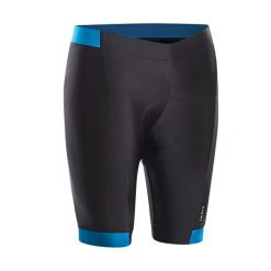 Spodenki rowerowe Btwin RC100. Czarne spodenki rowerowe TRIBAN, l, bez wzorów, z tworzywa sztucznego, sportowe. Za 109.99 zł.