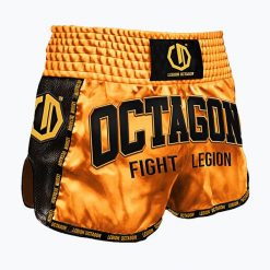 Spodenki treningowe Octagon Kickboxing/Muay Thai Legion Fight Legion Premium. Żółte krótkie spodenki sportowe OCTAGON, s, bez wzorów, z materiału. Za 139.99 zł.