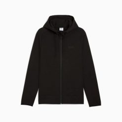 Bluza sportowa z kapturem męska Puma SPACER FZ 68857401. Czarne bluzy z kapturem Puma, l, bez wzorów, ze skóry, z kapturem. Za 252.22 zł.