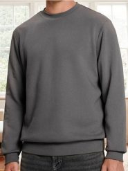 Bluza z długim rękawem - szary. Szare bluzy bez kaptura Sinsay, l, bez wzorów, bez kaptura. W wyprzedaży za 13.99 zł.