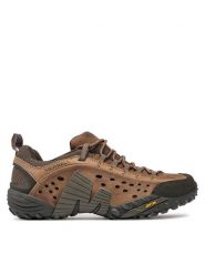 Merrell Trekkingi Intercept J73705 Brązowy. Brązowe buty trekkingowe Merrell, bez wzorów, z materiału, bez zapięcia. Za 319.99 zł.