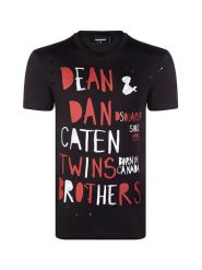 Dsquared² T-shirt w kolorze czarnym rozmiar: M. Czarne bezrękawniki Dsquared2, m, bez wzorów, z bawełny, bez kołnierzyka, bez ramiączek. Za 117.17 zł.