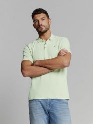 No Excess Koszulka polo w kolorze jasnozielonym rozmiar: 3XL. Zielone koszulki polo No Excess, xl, bez wzorów, bez kołnierzyka, bez ramiączek. Za 65.07 zł.