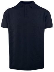 Męska Koszulka Polo z Dzianiny - Brave Soul - Granat. Niebieskie koszulki polo Brave Soul, na lato, l, bez wzorów, z dzianiny, bez kołnierzyka, bez ramiączek. Za 129.00 zł.