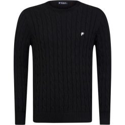 Sweter w kolorze czarnym. Czarne swetry nierozpinane Denim Culture, l, bez wzorów, z bawełny, bez kołnierzyka, bez ramiączek. W wyprzedaży za 159.95 zł.