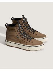 Vans Skórzane sneakersy w kolorze beżowym rozmiar: 40. Brązowe buty sportowe casual Vans, bez wzorów, bez zapięcia. Za 279.95 zł.