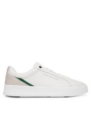Tommy Hilfiger Sneakersy Th Court FM0FM05879 Biały. Białe buty sportowe casual Tommy Hilfiger, bez wzorów, ze skóry, bez zapięcia. Za 489.99 zł.