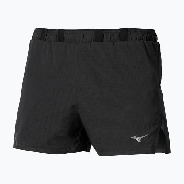 Spodenki do biegania męskie Mizuno Tech Light 3.5. Czarne krótkie spodenki sportowe Mizuno, l, bez wzorów, z materiału. Za 299.99 zł.