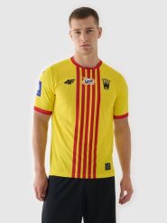 4F Koszulka klubowa domowa z sezonu 2024/25 męska 4F x Korona Kielce - multikolor XXL. Fioletowe t-shirty 4F, m, bez wzorów, z dzianiny, bez kołnierzyka, bez ramiączek. Za 249.99 zł.
