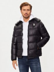 KARL LAGERFELD Kurtka puchowa 505022 544590 Czarny Slim Fit. Czarne kurtki KARL LAGERFELD, m, bez wzorów, z puchu, bez kaptura. Za 659.99 zł.