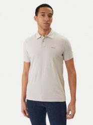 BOSS Polo Prime 50507813 Beżowy Regular Fit. Brązowe koszulki polo Boss, l, bez wzorów, z bawełny, bez kołnierzyka, bez ramiączek. Za 349.99 zł.