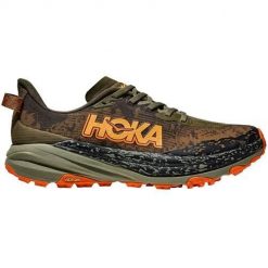 Buty do biegania męskie Hoka One One Speedgoat 6. Brązowe buty do biegania HOKA, bez wzorów, z materiału, bez zapięcia, do biegania. Za 987.00 zł.