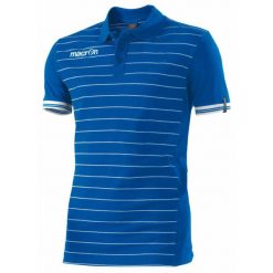 Polo Macron Jungle. Niebieskie koszulki polo sportowe Macron, m, bez wzorów, bez kołnierzyka, bez ramiączek. Za 231.00 zł.
