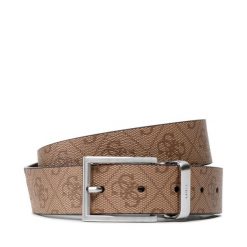 Pasek Męski Guess. Brązowe paski Guess, z aplikacjami. Za 179.99 zł.