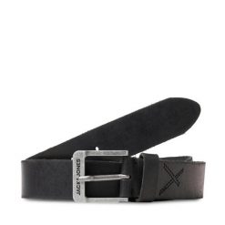 Pasek Męski Jack&Jones. Czarne paski Jack&Jones, bez wzorów. Za 79.99 zł.