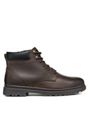 Geox Trapery U Andalo U46DDC 000FF C6009 Brązowy. Brązowe trapery Geox, ze skóry, bez zapięcia. Za 619.99 zł.