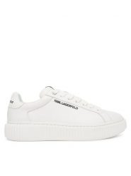 KARL LAGERFELD Sneakersy KL24220 Biały. Białe buty sportowe casual KARL LAGERFELD, bez wzorów, ze skóry, bez zapięcia. Za 609.99 zł.