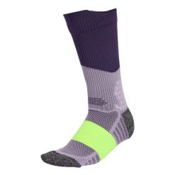 Skarpetki adidas xBoost. Fioletowe skarpety Adidas, bez wzorów, z materiału. Za 75.70 zł.