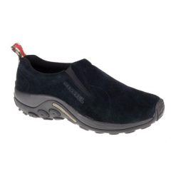 Buty do chodzenia męskie, Merrell Jungle Moc. Czarne buty sportowe casual Merrell, bez wzorów, z materiału, bez zapięcia. Za 431.00 zł.