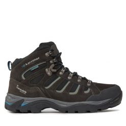 Trekkingi Karrimor. Czarne botki sznurowane Karrimor, bez wzorów, bez obcasa, bez zapięcia. Za 339.99 zł.