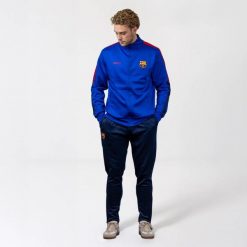 Dres treningowy FC Barcelona męski 25/26. Niebieskie komplety dresowe FC Barcelona, m, bez wzorów, z dresówki, bez ramiączek. Za 329.00 zł.