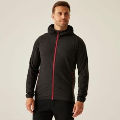 Polar roboczy męski Nagate Full Zip z kapturem. Czarne bluzy z polaru Regatta, m, bez wzorów, z polaru, z kapturem. Za 209.99 zł.