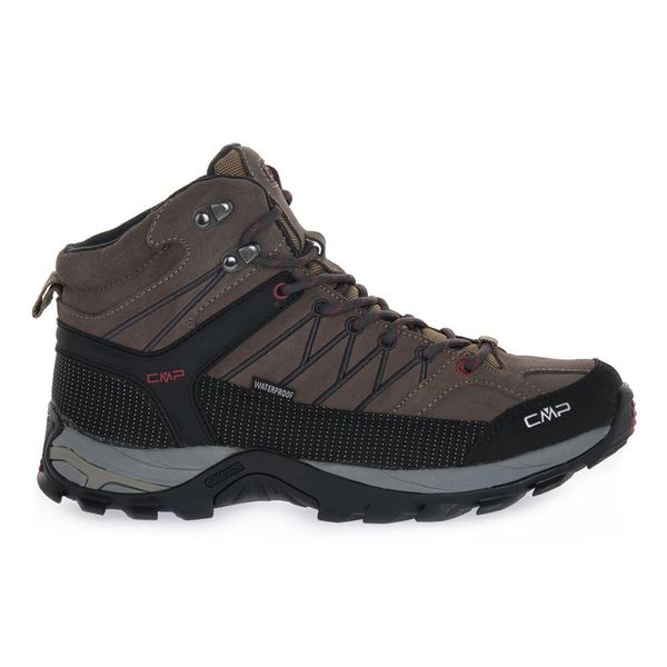 Buty trekkingowe CMP Rigel Waterproof. Brązowe buty trekkingowe CMP, bez wzorów, z syntetyku, bez zapięcia. W wyprzedaży za 399.99 zł.