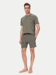 HUGO Piżama Aaron 50556777 Zielony ciemny Regular Fit. Zielone piżamy Hugo, l, bez wzorów, z bawełny, bez ramiączek. Za 499.99 zł.