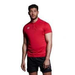 Polo Canterbury Club Dry. Brązowe koszulki polo sportowe CANTERBURY, m, bez wzorów, bez kołnierzyka, bez ramiączek. Za 233.00 zł.