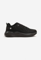 Czarne Buty Sportowe Sneakersy z Tłoczoną Cholewką Vivarinda. Czarne buty sportowe casual Born2be, bez wzorów, z jeansu, bez zapięcia. W wyprzedaży za 95.99 zł.