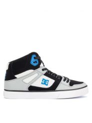 DC Sneakersy PURE HIGH-TOP WC ADYS400043-XKWB Szary. Szare buty sportowe casual DC, bez wzorów, ze skóry, bez zapięcia. Za 339.99 zł.