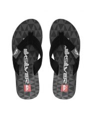 Quiksilver Japonki EO-DUNE CQ10036MBVH Czarny. Czarne japonki Quiksilver, bez wzorów, ze skóry. Za 109.99 zł.