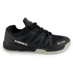 Buty do chodzenia męskie Karakal KF Prolite Court. Czarne buty sportowe casual KARAKAL, bez wzorów, z materiału, bez zapięcia. Za 633.00 zł.