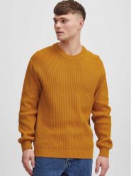 Solid Sweter 21107897 Żółty Regular Fit. Żółte swetry rozpinane Solid, m, bez wzorów, z bawełny, bez kołnierzyka, bez ramiączek. Za 163.67 zł.
