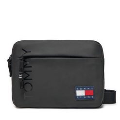 Saszetka Tommy Jeans. Czarne saszetki i nerki Tommy Jeans, bez wzorów, z jeansu. Za 259.99 zł.