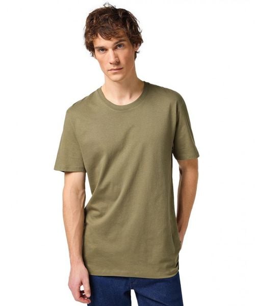 MESKA KOSZULKA WRANGLER 2 PACK TEE DUSTY OLIVE 112321466. Zielone t-shirty Wrangler, m, bez wzorów, bez kołnierzyka, bez ramiączek. Za 129.99 zł.