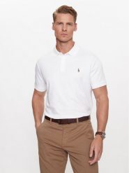 Polo Ralph Lauren Polo 710713130003 Biały Custom Slim Fit. Białe koszulki polo Polo Ralph Lauren, m, bez wzorów, z bawełny, bez kołnierzyka, bez ramiączek. Za 339.99 zł.