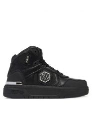 PHILIPP PLEIN Sneakersy SAES USC0765 Czarny. Czarne buty sportowe casual Philipp Plein, bez wzorów, ze skóry, bez zapięcia. Za 1,849.00 zł.