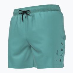 Szorty kąpielowe męskie Nike Swoosh Break 5" Volley. Czerwone szorty Nike, m, bez wzorów. Za 139.99 zł.