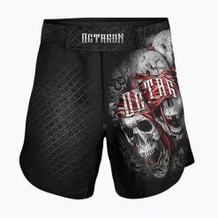 Spodenki treningowe męskie Octagon The Rules MMA. Czarne krótkie spodenki sportowe OCTAGON, m, bez wzorów. Za 159.99 zł.