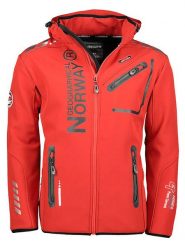 Geographical Norway Kurtka softshellowa "Royaute" w kolorze czerwonym rozmiar: 3XL. Czerwone kurtki outdoor i hardshell Geographical Norway, xl, bez wzorów, z materiału, bez kaptura. Za 154.07 zł.